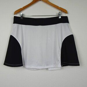 Grand Slam Golf Skort Women's Size XL White Black Golf Tennis Casual